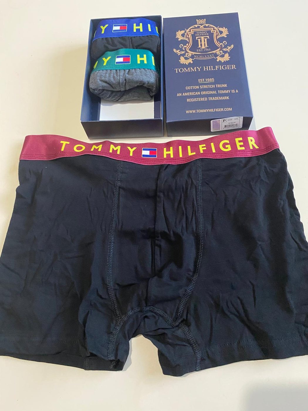 Erkek Renkli Bel Bantlı Boxer Seti